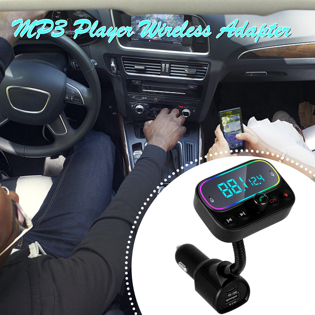 Новый FM-передатчик Bluetooth для автомобиля, USB C PD, автомобильный Bluetooth-передатчик с двойным микрофоном/ЖК-дисплеем 2,0 дюйма, автомобильный адапт...
Новый FM-передатчик Bluetooth для автомобиля, USB C PD, автомобильный Bluetooth-передатчик с двойным микрофоном/ЖК-дисплеем 2,0 дюйма, автомобильный адапт...