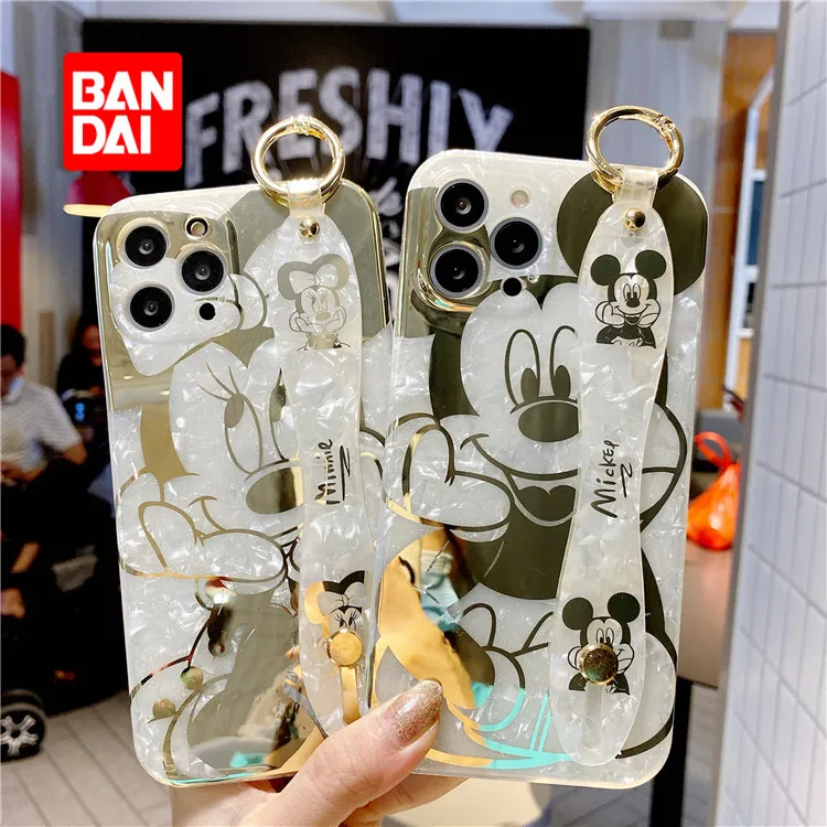 Bandai Disney Bronzing Phone Case for iPhone 13 12 11 Pro Max X XR 7 8 Plus SE Cartoon Phone Soft Cover with Wristband
Bandai Disney Bronzing Phone Case for iPhone 13 12 11 Pro Max X XR 7 8 Plus SE Cartoon Phone Soft Cover with Wristband