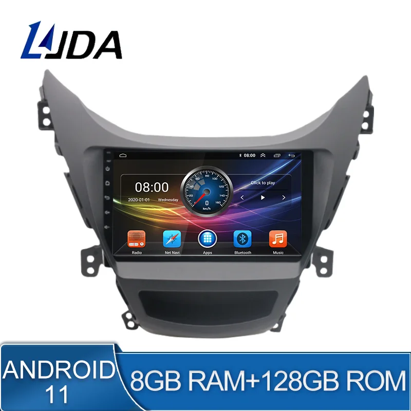

8G+128G DSP Android 11 Car Multimedia Player For Hyundai ELANTRA Avante I35 2011 - 2014 2 Din Car Radio GPS Navi Stereo WiFi