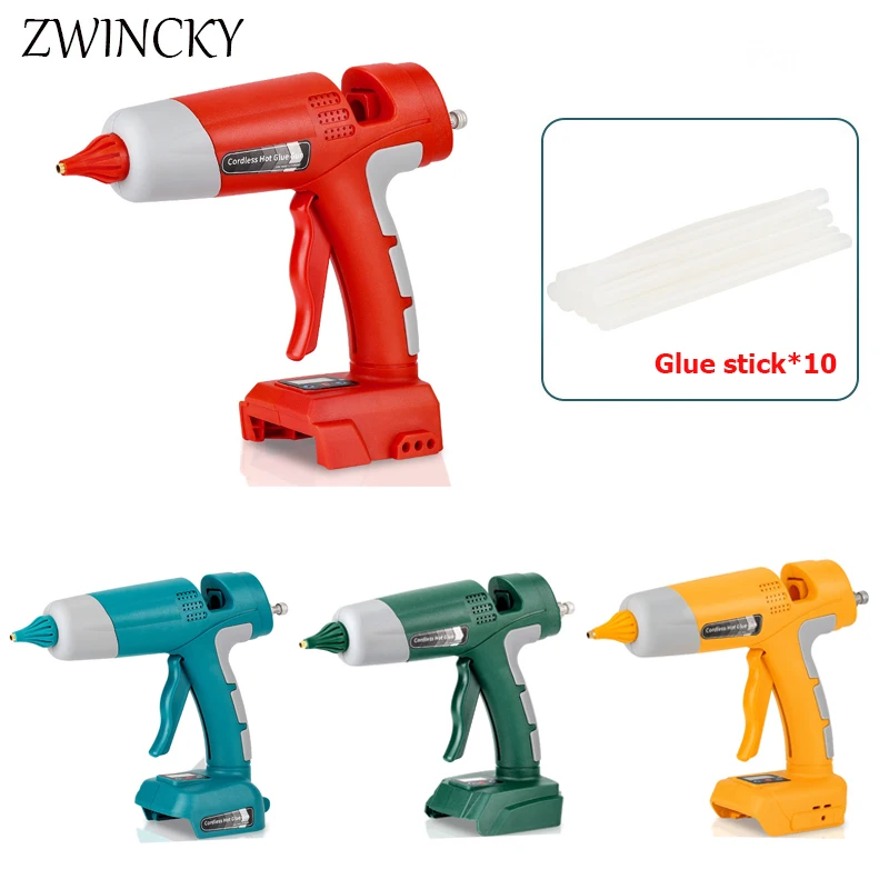 Cordless Hot Melt Glue Gun For Makita/DEWALT/Bosch/Milwaukee 18V 20V Lithium Battery Electric Repair Tool With 10pcs Glue Sticks
Cordless Hot Melt Glue Gun For Makita/DEWALT/Bosch/Milwaukee 18V 20V Lithium Battery Electric Repair Tool With 10pcs Glue Sticks