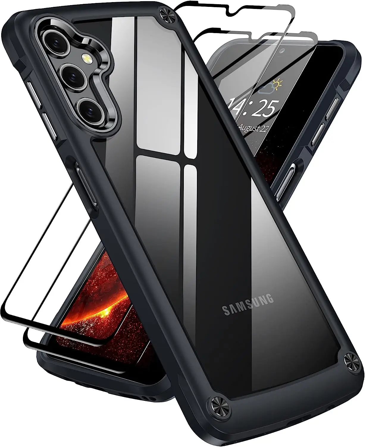 For Samsung Galaxy A14 5G Crystal Clear Case with 2X Tempered Glass Screen Protectors Military Shockproof Case for Samsung A14
For Samsung Galaxy A14 5G Crystal Clear Case with 2X Tempered Glass Screen Protectors Military Shockproof Case for Samsung A14