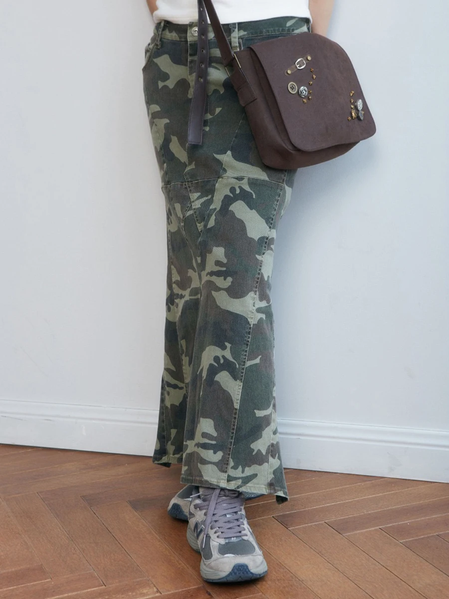 New Fashion Womens Fall Cargo Skirts Vintage Mid Waist Camouflage Print Long Skirts With Pockets Club Street Style S M L
New Fashion Womens Fall Cargo Skirts Vintage Mid Waist Camouflage Print Long Skirts With Pockets Club Street Style S M L