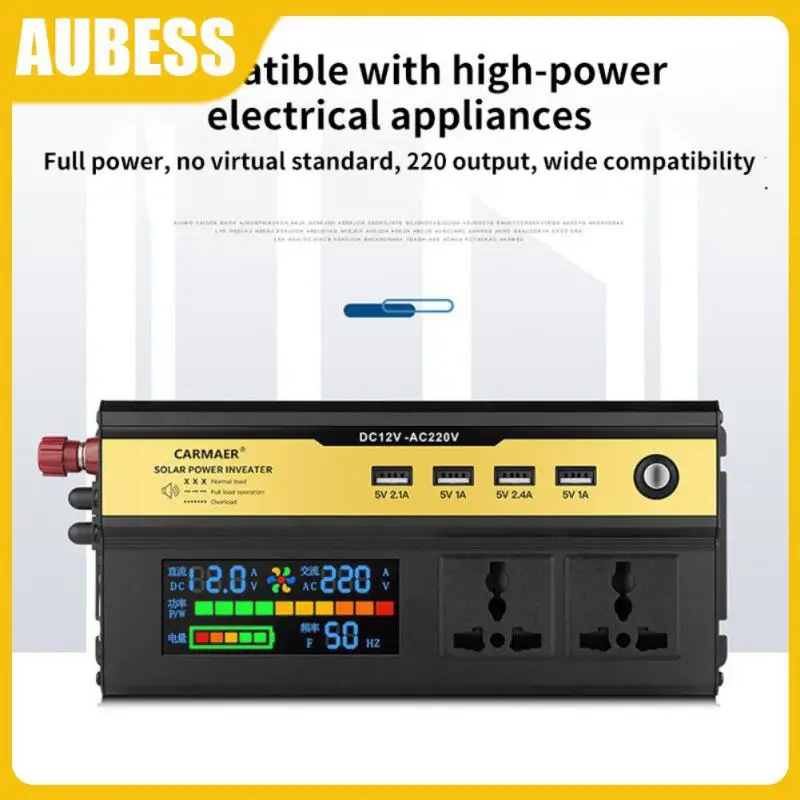 Portable Car Inverter Solar Inverter 3000w/5000w/ 8000w/10000w Lcd Inverter Multifunctional Sine Wave Voltage Converter Adapter
Portable Car Inverter Solar Inverter 3000w/5000w/ 8000w/10000w Lcd Inverter Multifunctional Sine Wave Voltage Converter Adapter