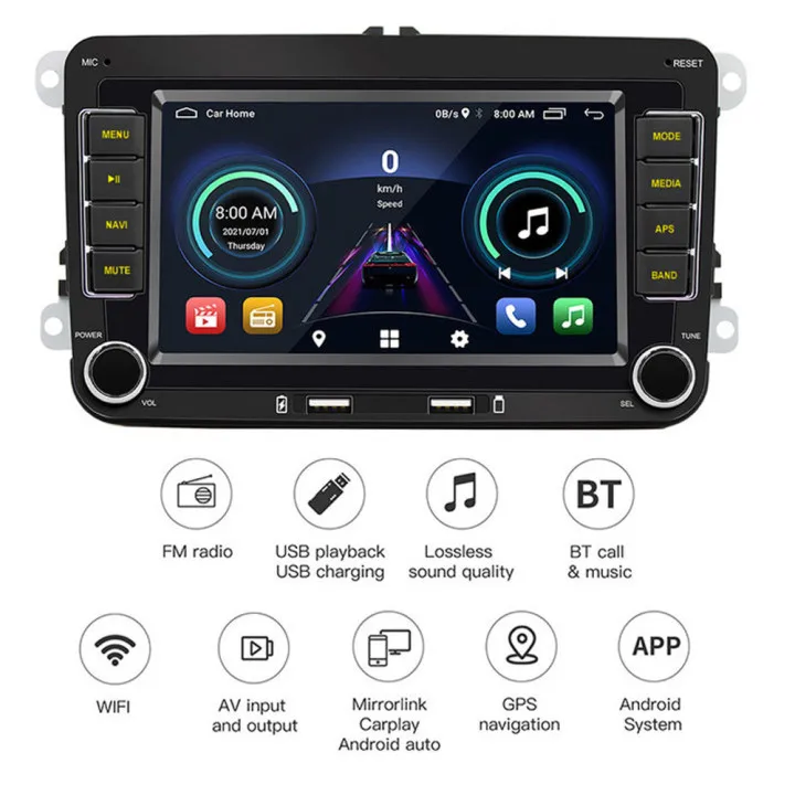 Car Radio Stereo DVD CD Player GPS Sat Navi BT For Passat For Golf MK5 MK6 Car-machine Interconnection Car Electronics
Car Radio Stereo DVD CD Player GPS Sat Navi BT For Passat For Golf MK5 MK6 Car-machine Interconnection Car Electronics