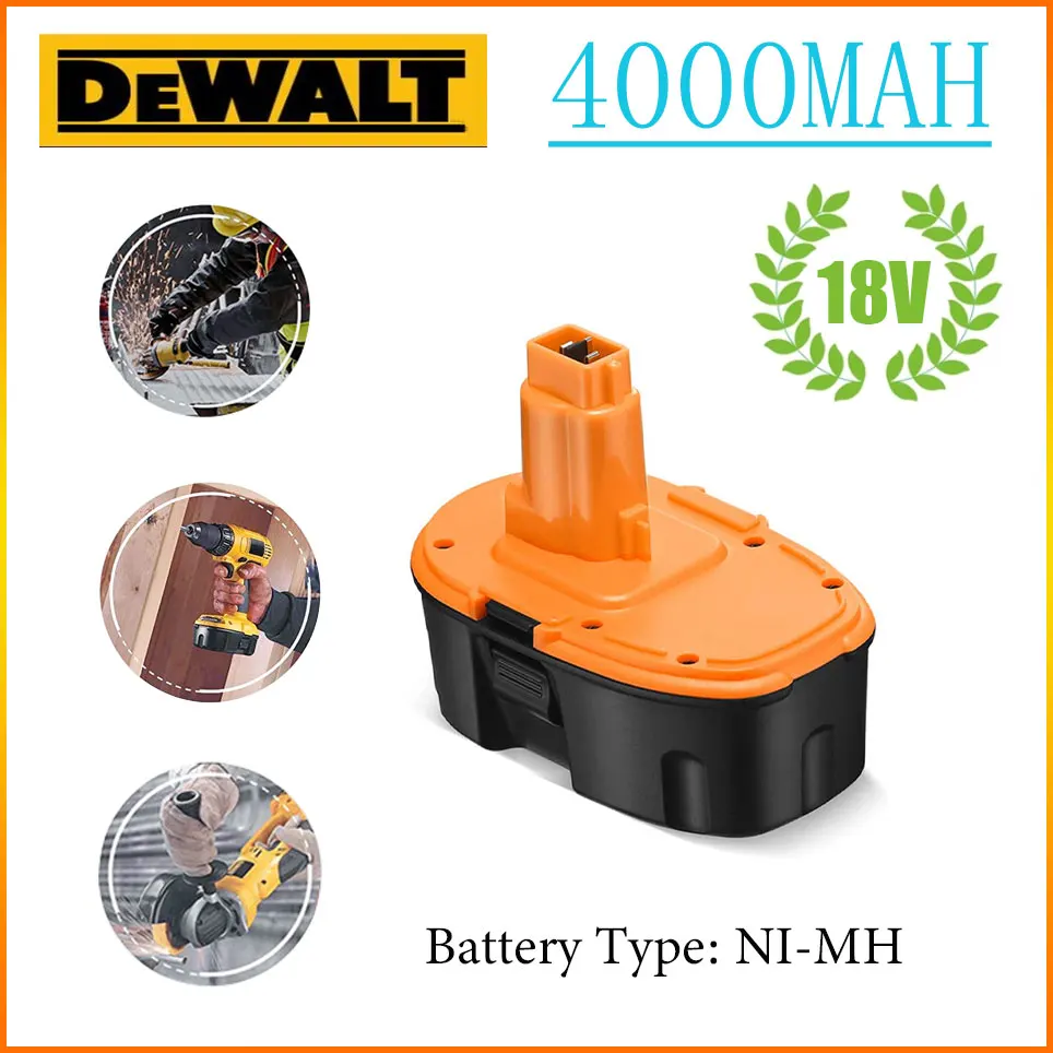 Dewalt Original 18V 4000mAh Ni-MH Power Tool for Dewalt DC9096 DE9039 DE9095 DW9098 DE9503 DW9096 Replacement Battery L30
Dewalt Original 18V 4000mAh Ni-MH Power Tool for Dewalt DC9096 DE9039 DE9095 DW9098 DE9503 DW9096 Replacement Battery L30