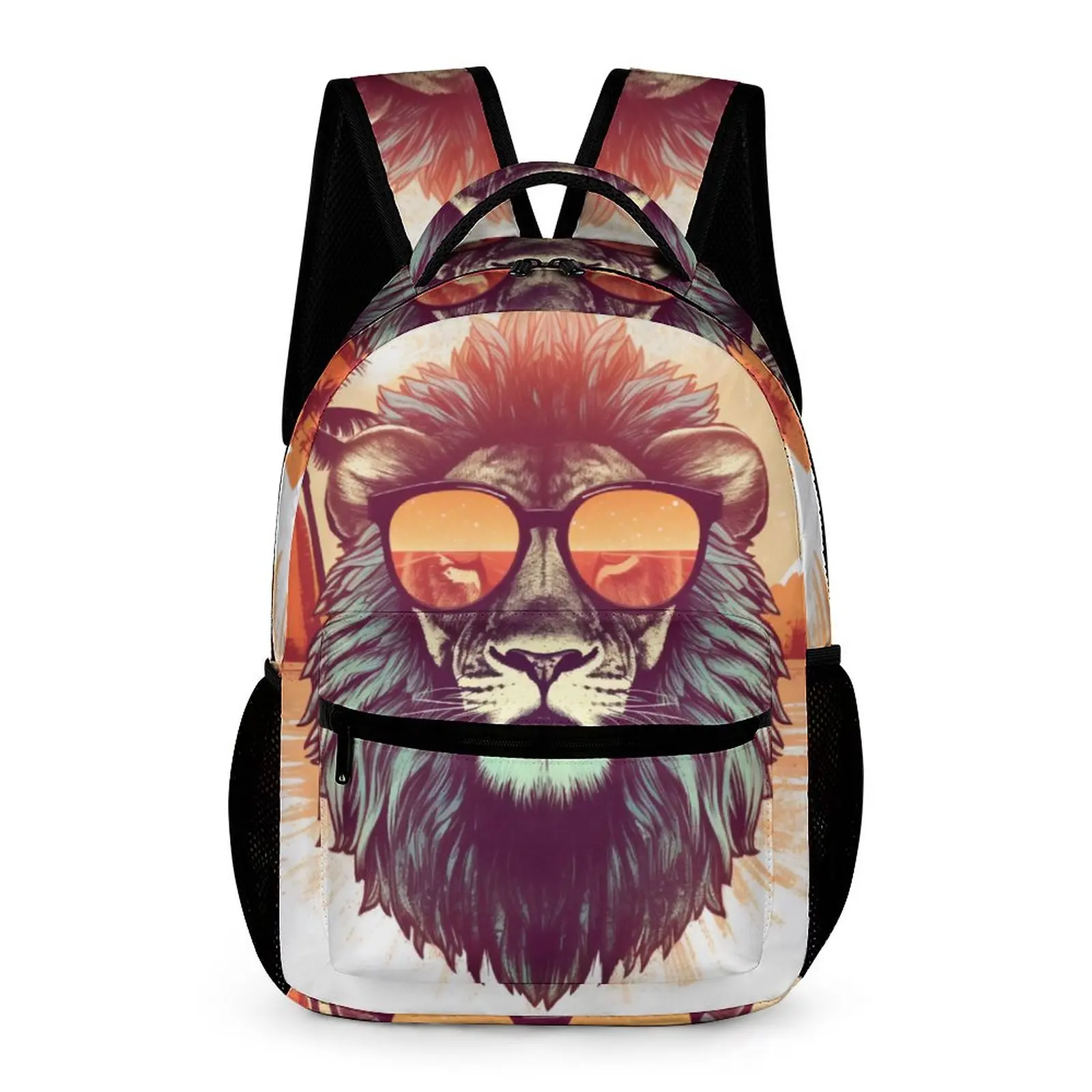 Lion Backpack Animals With Sunglasses Sunset Retro Novelty Backpacks Unisex Outdoor Style Breathable School Bags Design Rucksack
Lion Backpack Animals With Sunglasses Sunset Retro Novelty Backpacks Unisex Outdoor Style Breathable School Bags Design Rucksack