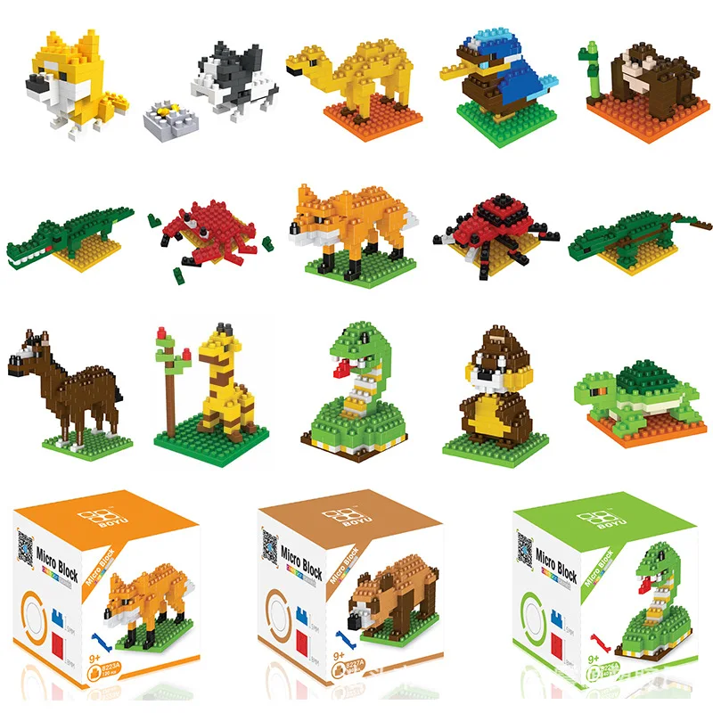 60PCS Assembled Building Blocks Mini Animal Kids Educational Particle Building Blocks Cartoon Ornaments Family DIY Creative Gift
60PCS Assembled Building Blocks Mini Animal Kids Educational Particle Building Blocks Cartoon Ornaments Family DIY Creative Gift
