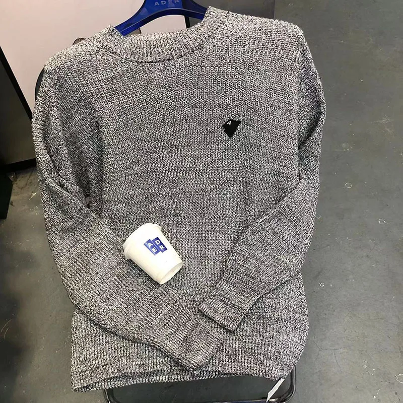 ADER ERROR Sweater Grey Snowflake Mini Logo Embroidered Patch Men Women 1:1 ADER Oversized Pullover
ADER ERROR Sweater Grey Snowflake Mini Logo Embroidered Patch Men Women 1:1 ADER Oversized Pullover
