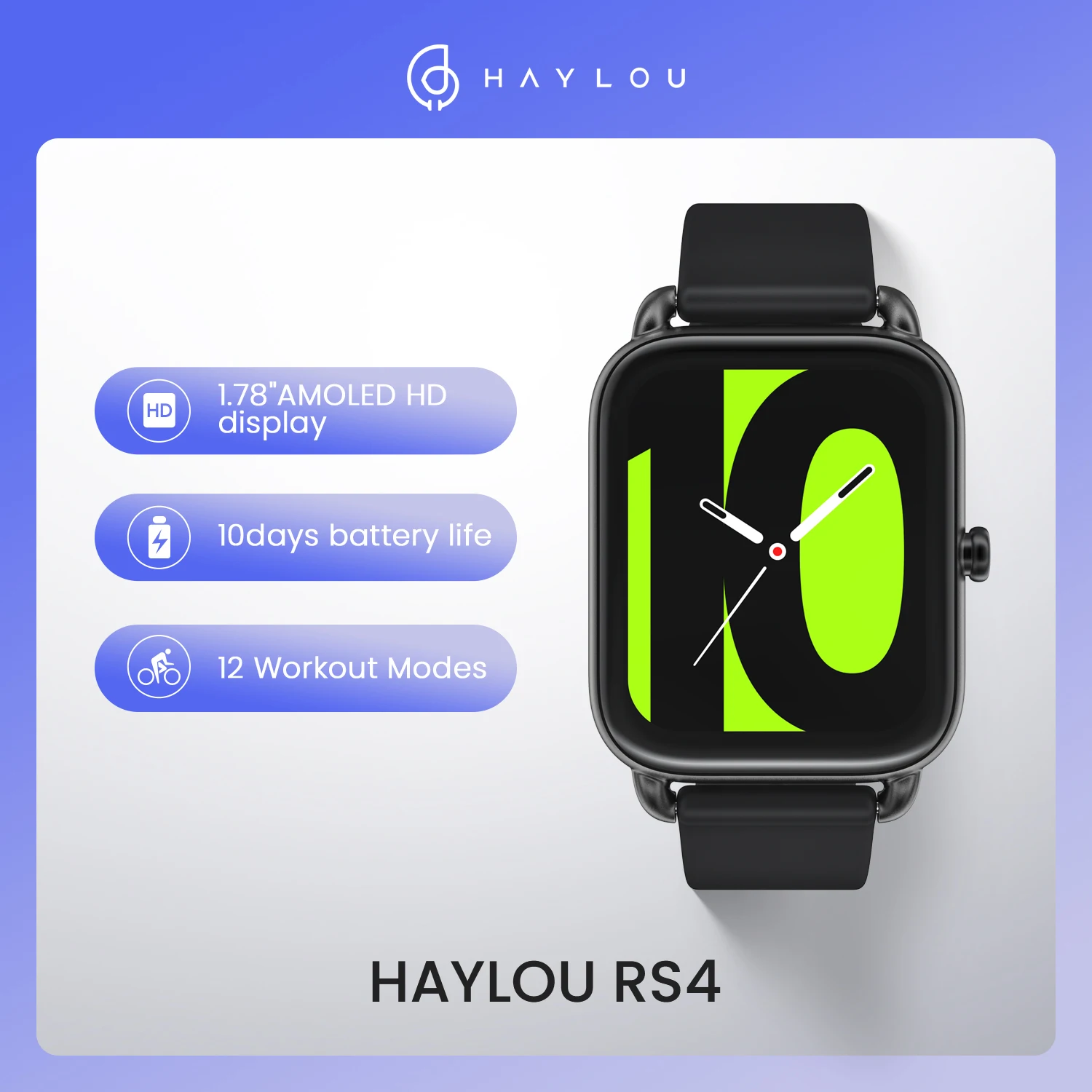 Haylou RS4 smart watches Global version Custom watch face Blood oxygen monitor 12 Sport Models Heart Rate Monito Sleep monitor
Haylou RS4 smart watches Global version Custom watch face Blood oxygen monitor 12 Sport Models Heart Rate Monito Sleep monitor