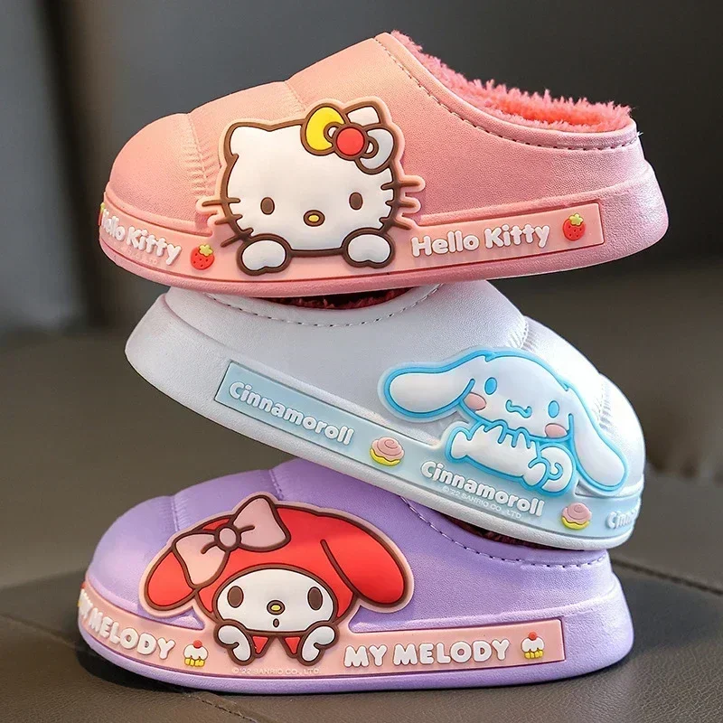 Sanrio Hello Kitty Cinnamoroll My Melody Cotton Slippers for Parent and Child Home Slipper Warm Plush Slippers Soft Houseshoes
Sanrio Hello Kitty Cinnamoroll My Melody Cotton Slippers for Parent and Child Home Slipper Warm Plush Slippers Soft Houseshoes