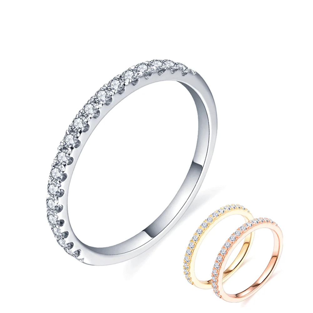 100% Real Moissanite 18K Gold Plated Diamond Pass Test Round Excellent Cut Total Moissanite Row Ring for Girls Cocktail Jewelry
100% Real Moissanite 18K Gold Plated Diamond Pass Test Round Excellent Cut Total Moissanite Row Ring for Girls Cocktail Jewelry