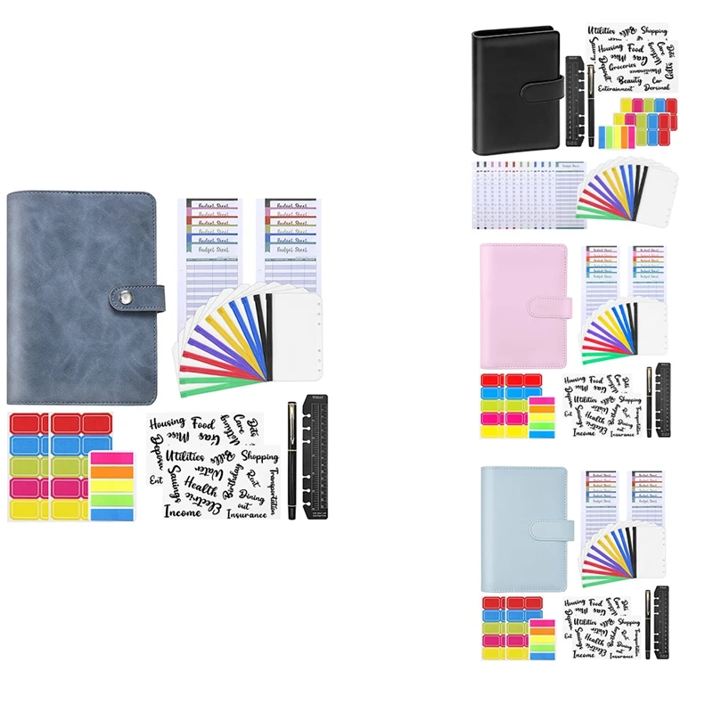 A6 PU Budget Binder With Zipper Envelopes, Widely Used In Home, School And Travel
A6 PU Budget Binder With Zipper Envelopes, Widely Used In Home, School And Travel