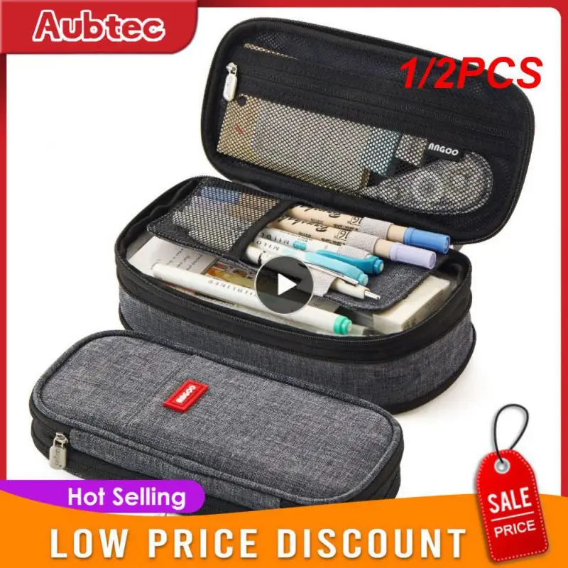 1/2PCS Large Capacity Pencil Case Stationery School Supplies Pencil Cases Pouch Office Desk Storage Bag Students Kids Pen Case
1/2PCS Large Capacity Pencil Case Stationery School Supplies Pencil Cases Pouch Office Desk Storage Bag Students Kids Pen Case