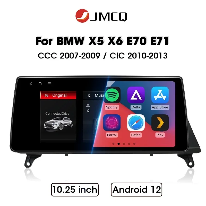 JMCQ Car Radio 10.25" For BMW X5 E70 X6 E71 2007-2009 2010-2013 Android 12 Multimedia Player Wireless Carplay Head Unit GPS 4G
JMCQ Car Radio 10.25" For BMW X5 E70 X6 E71 2007-2009 2010-2013 Android 12 Multimedia Player Wireless Carplay Head Unit GPS 4G