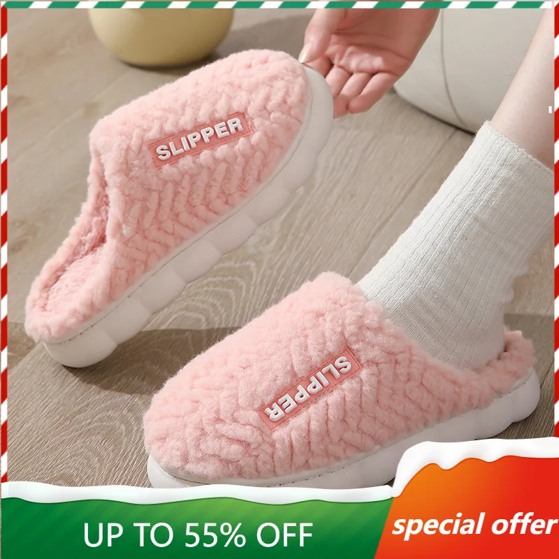 Women Winter Warm Home Cute Furry Slippers Funny Slippers Cotton Slippers Couples Home Slippers Indoor Non-Slip Plush Slippers
Women Winter Warm Home Cute Furry Slippers Funny Slippers Cotton Slippers Couples Home Slippers Indoor Non-Slip Plush Slippers