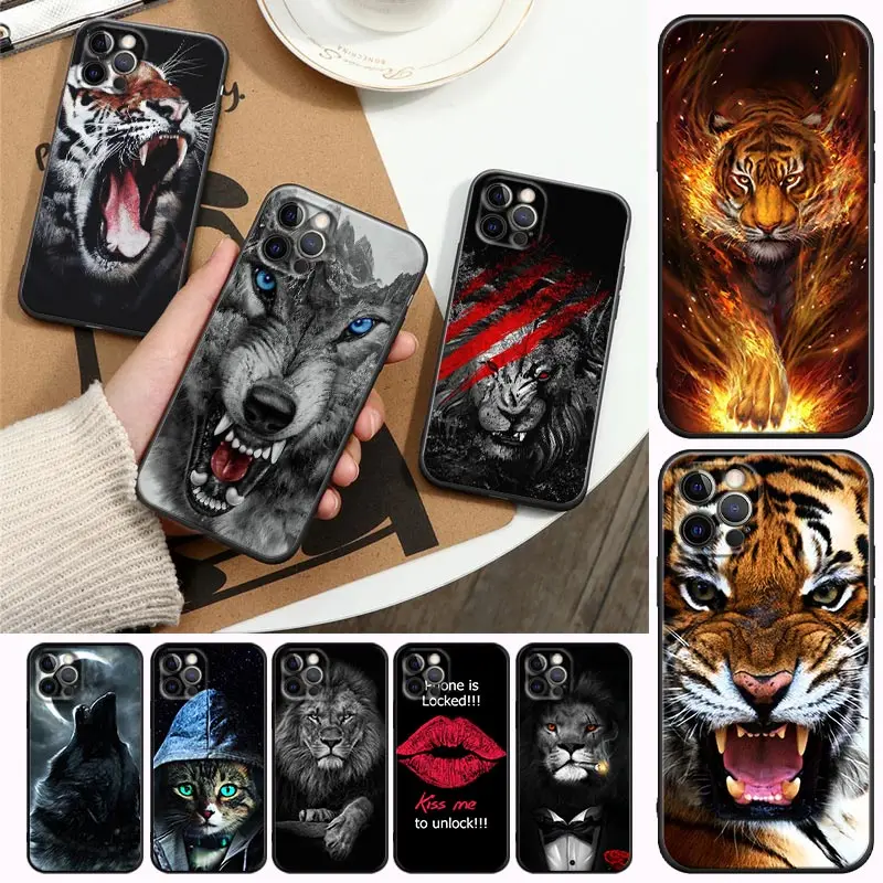 Phone Case for iPhone 11 12 13 Pro Max 7 8 SE XR XS Max 5 5s 6 6s Plus Soft Silicone Case Cover Animal Wolf Dog Cat Lion Tiger
Phone Case for iPhone 11 12 13 Pro Max 7 8 SE XR XS Max 5 5s 6 6s Plus Soft Silicone Case Cover Animal Wolf Dog Cat Lion Tiger