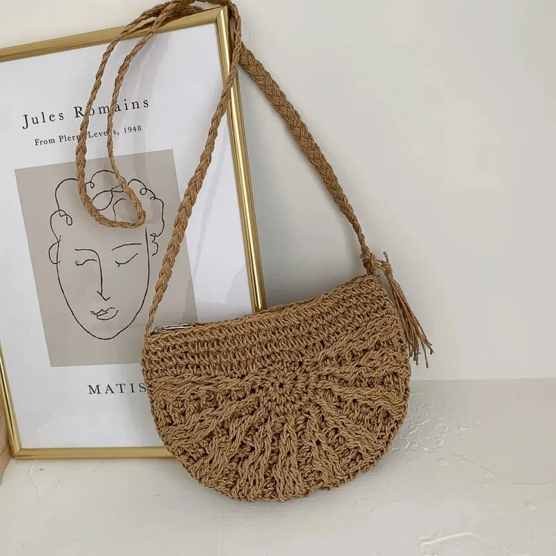Bohemian Circular Bag Fringe Tassel Retro Vintage Fashion Bags Women Shoulder Crossbody Bag Women's Handbags Purses
Bohemian Circular Bag Fringe Tassel Retro Vintage Fashion Bags Women Shoulder Crossbody Bag Women's Handbags Purses