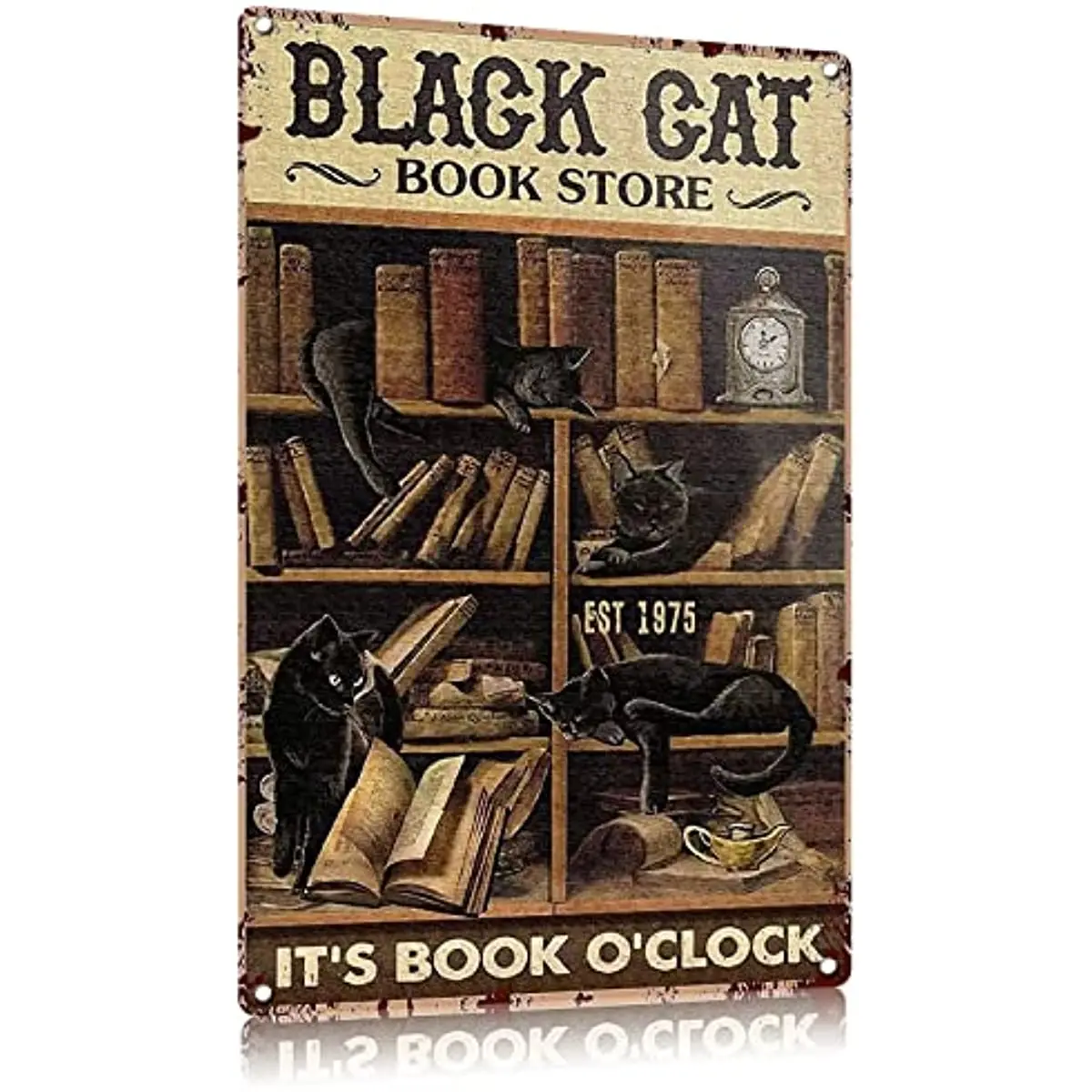 Retro Metal Tin Sign Wall Decor It'S Book O'Clock Funny Wall Plaque Poster For Cafe Bar Restaurant Supermarket Shop Gifts
Retro Metal Tin Sign Wall Decor It'S Book O'Clock Funny Wall Plaque Poster For Cafe Bar Restaurant Supermarket Shop Gifts