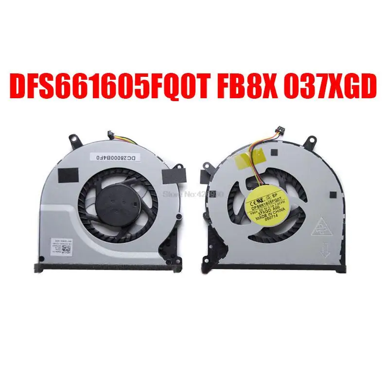 037XGD 37XGD Laptop CPU Cooling Fan For DELL For XPS 15 L521X DFS661605FQ0T FB8X DC5V 0.5A New
037XGD 37XGD Laptop CPU Cooling Fan For DELL For XPS 15 L521X DFS661605FQ0T FB8X DC5V 0.5A New