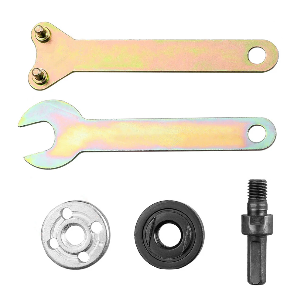 5Pcs Set Electric Drill Angle Grinder Connecting Rod For Cutting Disc Polishing Wheel Adapter 2 Wrench 2 Lock Nut Accessories
5Pcs Set Electric Drill Angle Grinder Connecting Rod For Cutting Disc Polishing Wheel Adapter 2 Wrench 2 Lock Nut Accessories