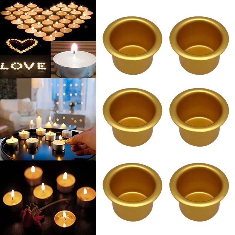 10Pcs 27 x 20.5 x 18 x 0.3mm Christmas Candlestick Ornaments Gold Color Candle Bases Hardware Aluminum Candle Cups High Quality
10Pcs 27 x 20.5 x 18 x 0.3mm Christmas Candlestick Ornaments Gold Color Candle Bases Hardware Aluminum Candle Cups High Quality