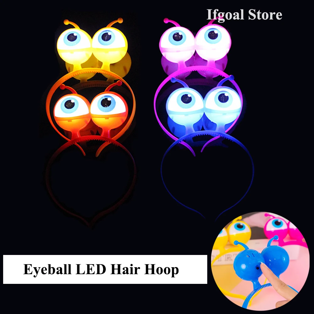 1Pc Alien Eyeball LED Hair Hoop Flashing Glow Headband Crown Heart Light Up Hairbands Christmas Hair Accessories Glow Party Gift
1Pc Alien Eyeball LED Hair Hoop Flashing Glow Headband Crown Heart Light Up Hairbands Christmas Hair Accessories Glow Party Gift