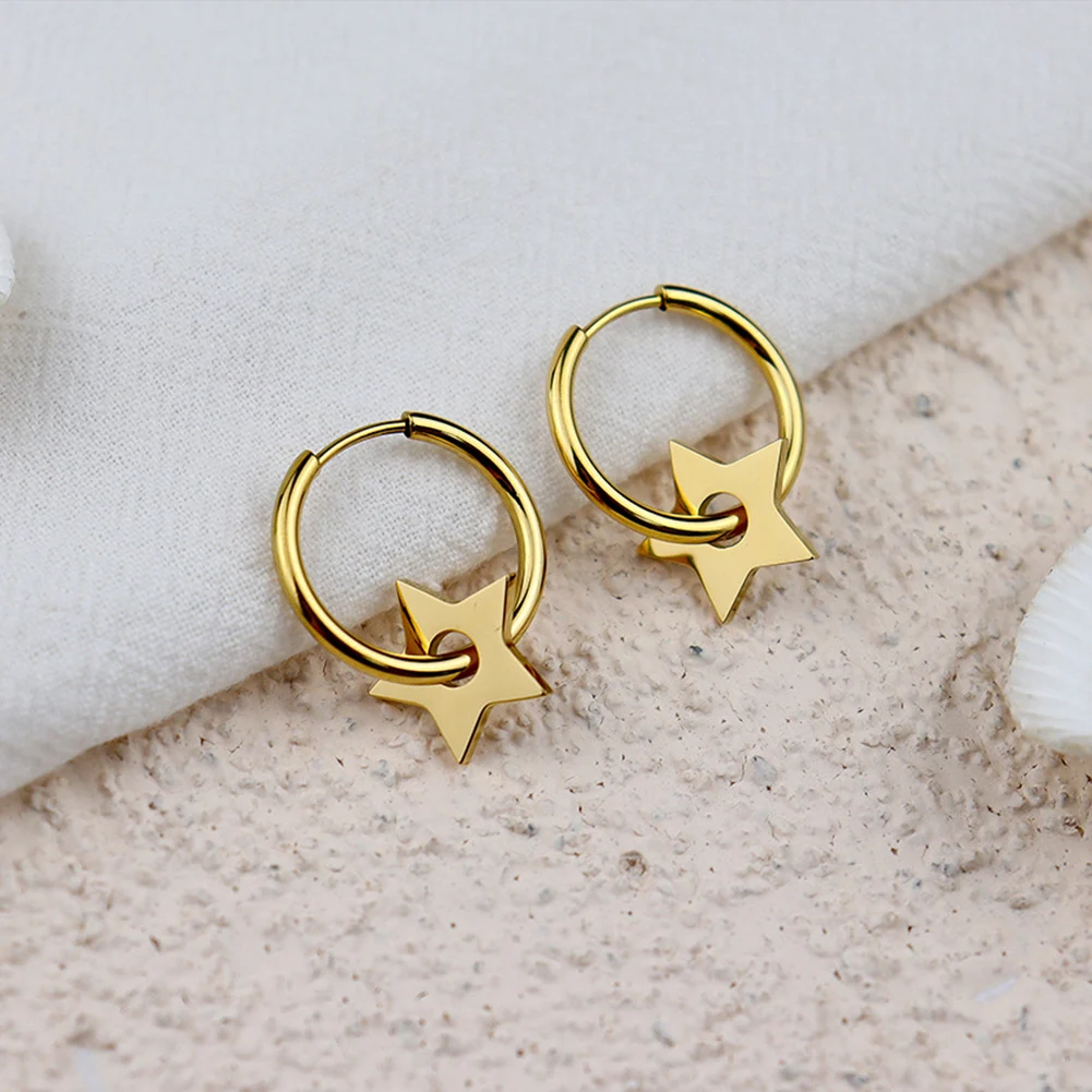 Classic Smooth Copper Metal Star Hoop Earrings for Women Minimalist Hoops Huggie Ear Buckle Fashion Statement Jewelry Gift 1PCS
Classic Smooth Copper Metal Star Hoop Earrings for Women Minimalist Hoops Huggie Ear Buckle Fashion Statement Jewelry Gift 1PCS