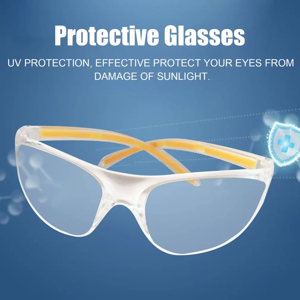 UV Protection Safety Goggles Anti-impact Workplace Lab Laboratory Eyewear PC Eye Glasses Anti-dust Lightweight Spectacles 
UV Protection Safety Goggles Anti-impact Workplace Lab Laboratory Eyewear PC Eye Glasses Anti-dust Lightweight Spectacles