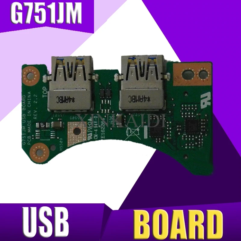 Original For ASUS G751JM G751J G751JL G751JY G751JT USB board REV 2.1 REV 2.0 Tested good Free Shipping
Original For ASUS G751JM G751J G751JL G751JY G751JT USB board REV 2.1 REV 2.0 Tested good Free Shipping