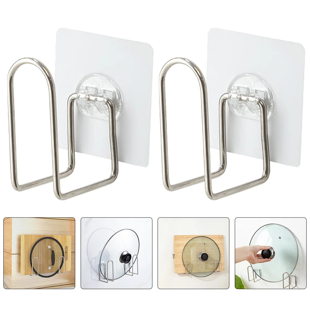 Lid Pot Organizer Holder Wall Rack Board Pan Chopping Cover Kitchen Cutting Saucepan Mounted Adhesive Storage Selfhanger
Lid Pot Organizer Holder Wall Rack Board Pan Chopping Cover Kitchen Cutting Saucepan Mounted Adhesive Storage Selfhanger