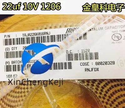 

30pcs original new tantalum capacitor 10v22UF 226A 22UF 10V A3216 A type 1206 volume AVX yellow