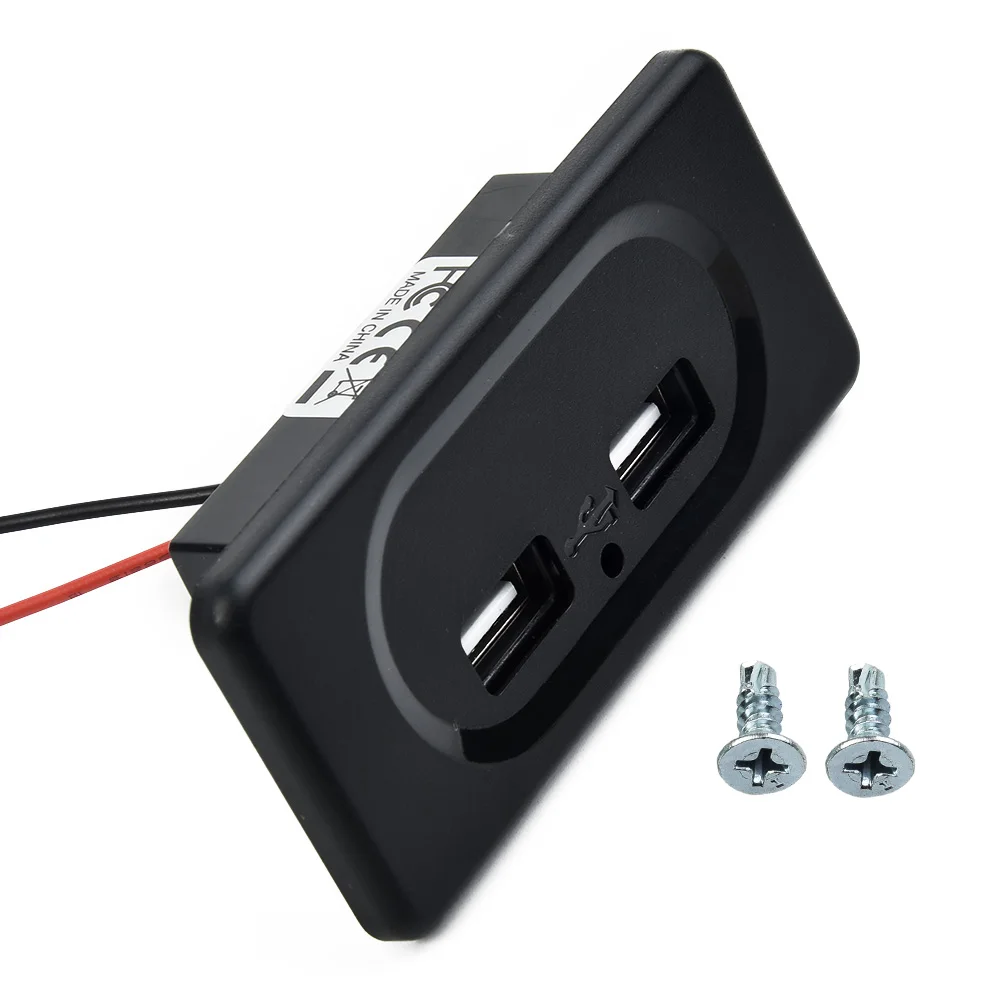 Camper Dual USB Port Charge Socket For RV Motorhome Camping Caravan Bus Marine DC5V / 3.1A 12V Charger Modification Accessories
Camper Dual USB Port Charge Socket For RV Motorhome Camping Caravan Bus Marine DC5V / 3.1A 12V Charger Modification Accessories
