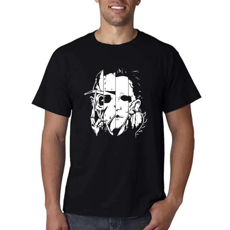 Наименование: классическая мужская футболка с кожаным лицом Майкла Майерса Джейсона X Крюгера
Наименование: классическая мужская футболка с кожаным лицом Майкла Майерса Джейсона X Крюгера