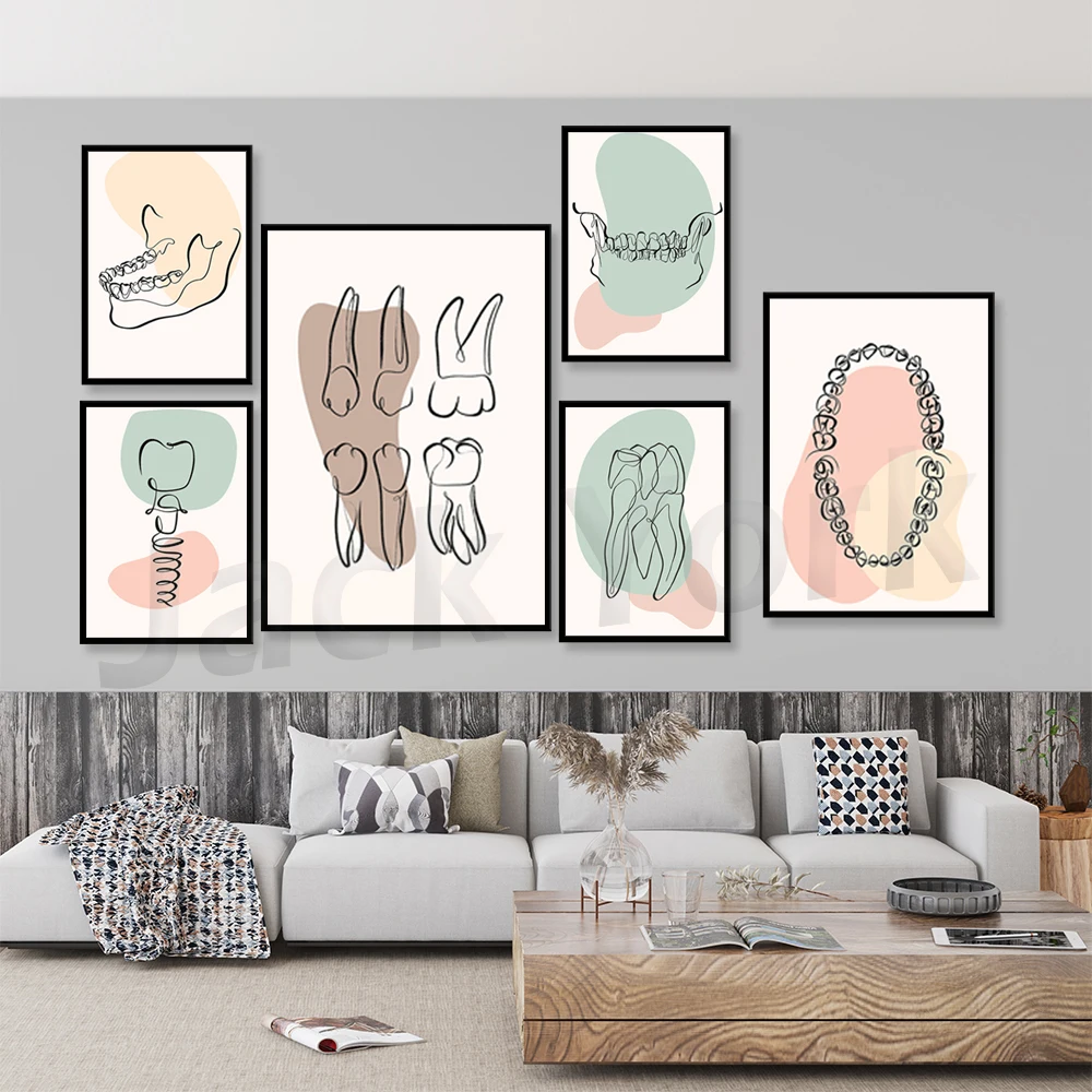Abstract Line Teeth Oral Health Modern Wall Art Canvas Painting Nordic Posters And Prints Wall Pictures For Dental Clinic Decor
Abstract Line Teeth Oral Health Modern Wall Art Canvas Painting Nordic Posters And Prints Wall Pictures For Dental Clinic Decor