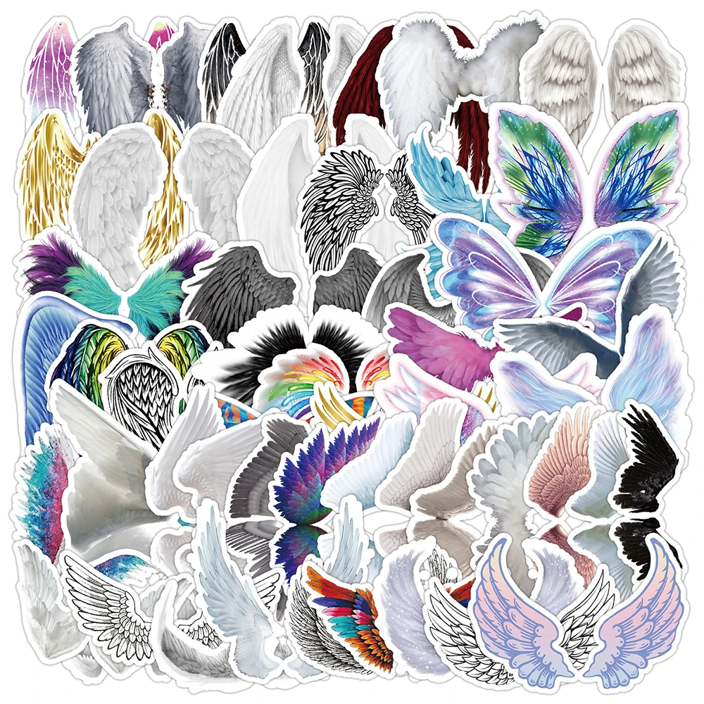 10/30/50PCS Cute Angel Wings Cartoon Anime Stickers Colorful Decals Luggage Skateboard DIY Cool Graffiti Gradient Sticker Gift
10/30/50PCS Cute Angel Wings Cartoon Anime Stickers Colorful Decals Luggage Skateboard DIY Cool Graffiti Gradient Sticker Gift