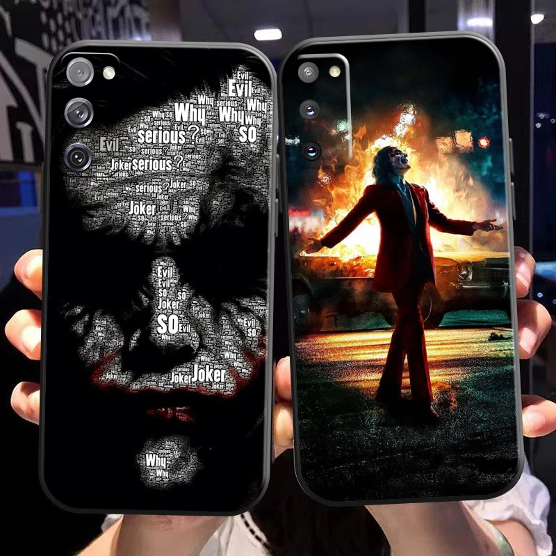 Marvel Bat-Man Joker Clown Phone Case For Samsung Galaxy S21 S20 Plus Ultra FE 5G Coque Soft Liquid Silicon Funda Black TPU
Marvel Bat-Man Joker Clown Phone Case For Samsung Galaxy S21 S20 Plus Ultra FE 5G Coque Soft Liquid Silicon Funda Black TPU