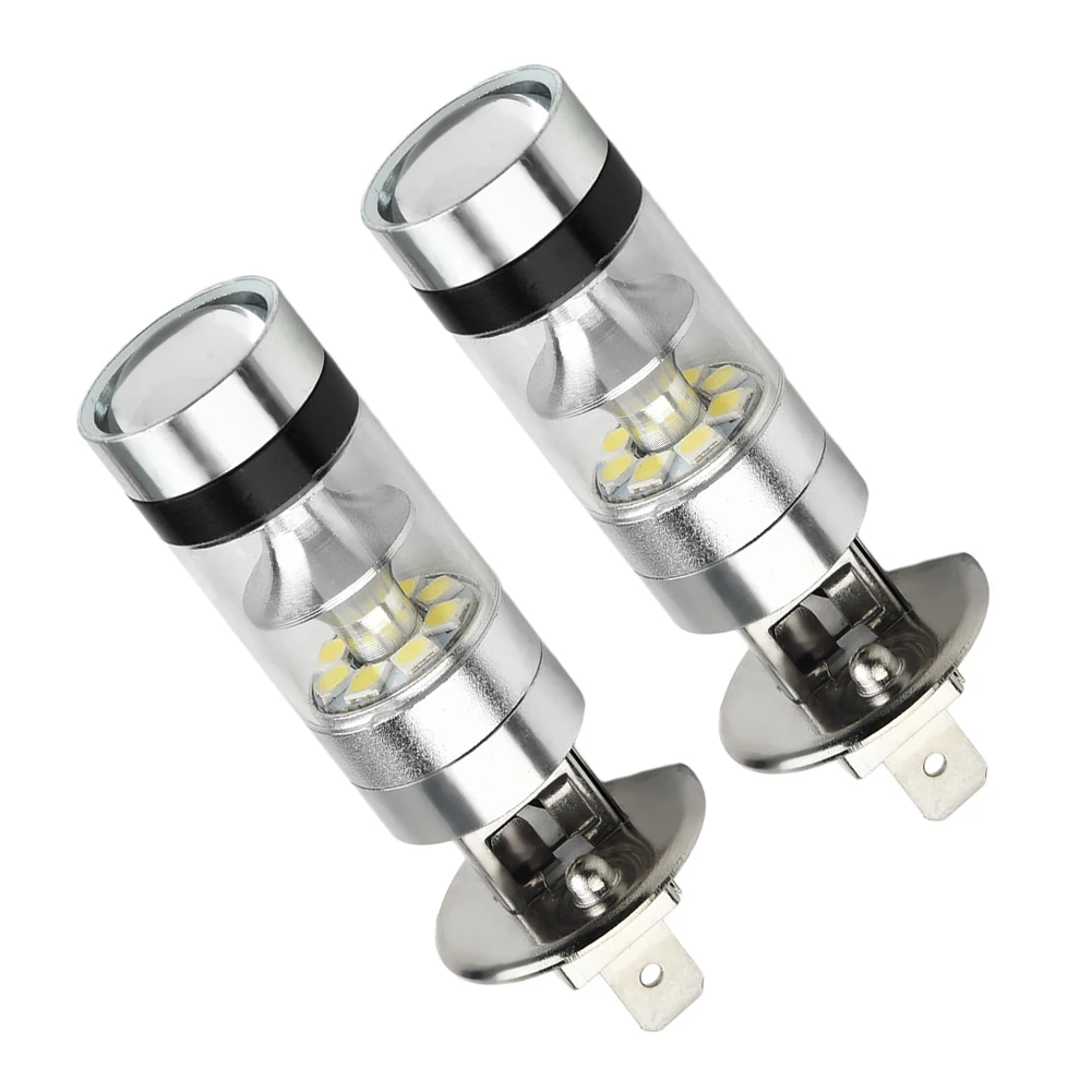 2xFog Light Driving Bulb H1-100W LED White 12-24V 20-SMD Projector Fog Driving DRL Light Bulb 6000K Car Headlight
2xFog Light Driving Bulb H1-100W LED White 12-24V 20-SMD Projector Fog Driving DRL Light Bulb 6000K Car Headlight