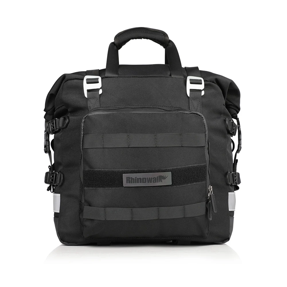 

Rhinowalk Motorcycle Rear Side Bag 20L Universal Side Bag with Removable Waterproof Inner Multi-Functional Tail Bag(Black)