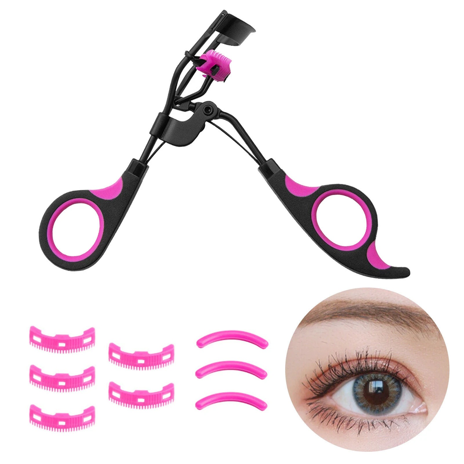 Silicone Stainless Steel Makeup Ergonomic Handle With Comb Lifted Lashes Eyelash Curler Cosmetic Tool Violet Black Curling
Silicone Stainless Steel Makeup Ergonomic Handle With Comb Lifted Lashes Eyelash Curler Cosmetic Tool Violet Black Curling