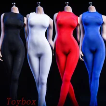 VSTOYS 19XG38 1/6 Female Soldier One Piece Jumpsuit Solid Color Bottoming Sleeveless Bodysuit Clothes Accessory For 12