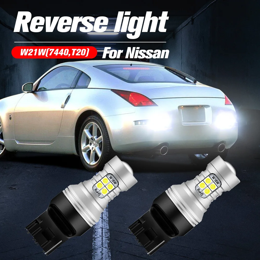 2pcs LED Reverse Light Blub Backup Lamp W21W 7440 T20 Canbus No Error For Nissan 350Z Note E12 Teana J31 Terrano R50 X-Trail T31
2pcs LED Reverse Light Blub Backup Lamp W21W 7440 T20 Canbus No Error For Nissan 350Z Note E12 Teana J31 Terrano R50 X-Trail T31