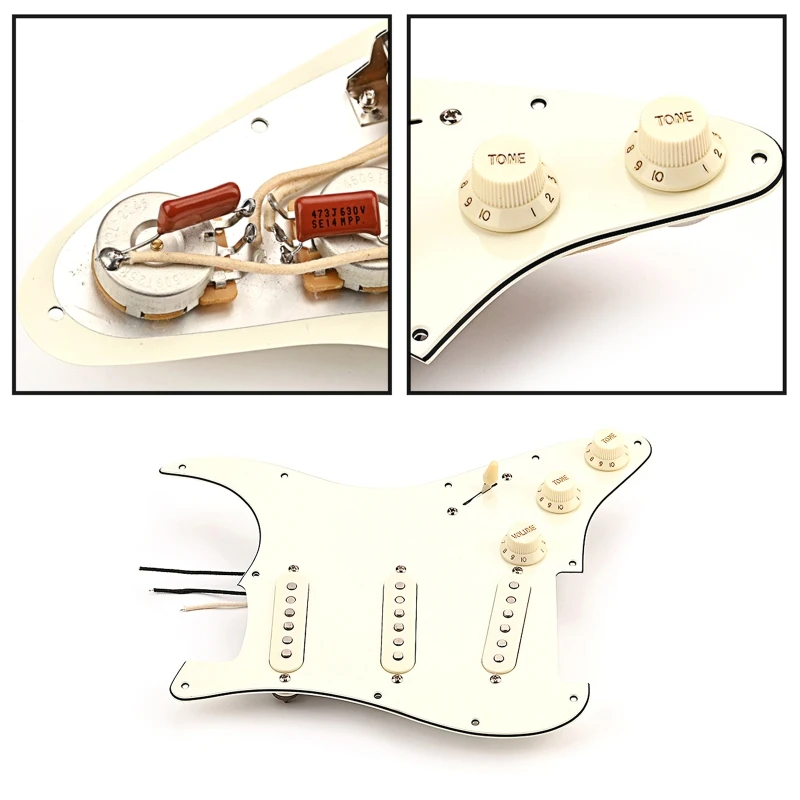 11 Holes Guitar Pickups Anti-Scratch Plate Protective Prewired loaded Pickguard Electric Guitar Replacement Parts 24BD
11 Holes Guitar Pickups Anti-Scratch Plate Protective Prewired loaded Pickguard Electric Guitar Replacement Parts 24BD