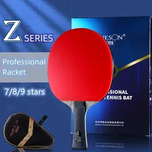 Huieson Professional 7/8/9 Stars Table Tennis Racket Ping Pong Paddle Double-sided Rubber Sponge Bat FL CS Handle With Bag