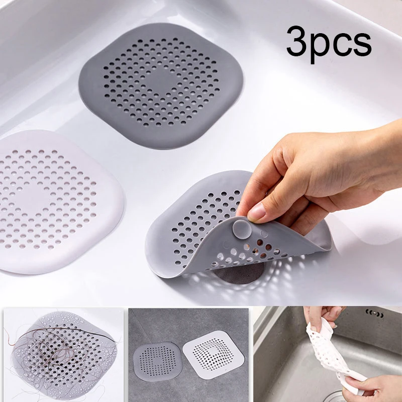 3Pcs Kitchen Sink Strainer Filter Colander Sink Drainer With Suction Cup Bathroom Anti-blocking Floor Drain Cover Drain Device
3Pcs Kitchen Sink Strainer Filter Colander Sink Drainer With Suction Cup Bathroom Anti-blocking Floor Drain Cover Drain Device
