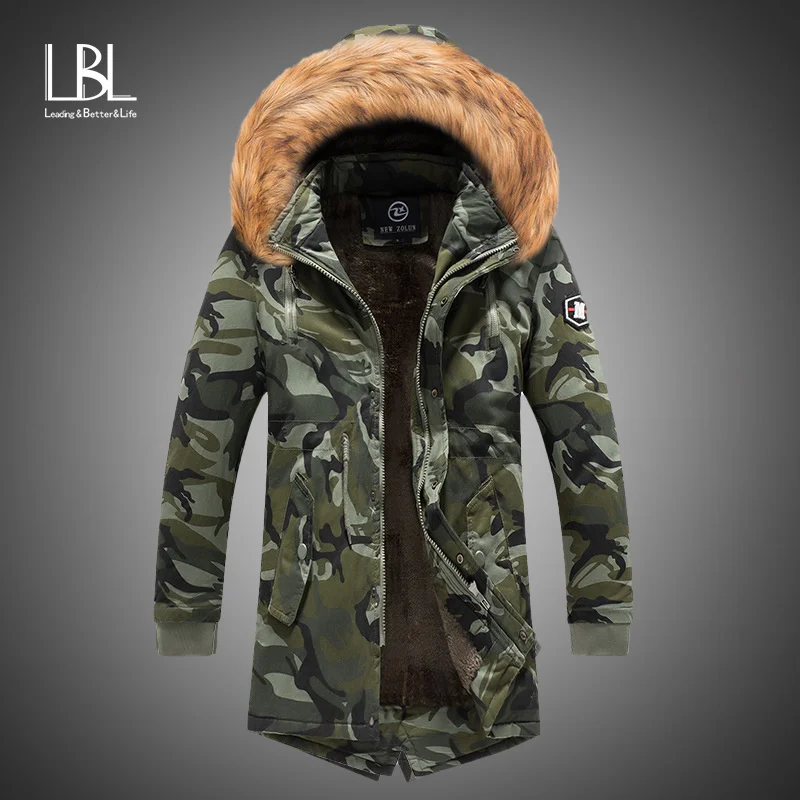 New Mens Camo Parka Coat Camouflage Jacket Winter ded Velvet Thick Windproof Coat Men Warm Male's Medium-long Military Parkas 
New Mens Camo Parka Coat Camouflage Jacket Winter ded Velvet Thick Windproof Coat Men Warm Male's Medium-long Military Parkas