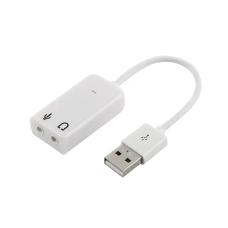USB 2.0 To Jack 3.5mm External USB Sound Card 3D Audio Headset Microphone Earphone 7.1 Channel 5HV2 Adapter for Laptop
USB 2.0 To Jack 3.5mm External USB Sound Card 3D Audio Headset Microphone Earphone 7.1 Channel 5HV2 Adapter for Laptop