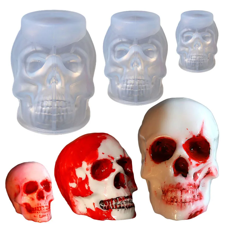 3D Skull Snake Head Candle Silicone Mold DIY Halloween Ornament Epoxy Resin Plaster Craft Casting Molds Home Decoration Tools
3D Skull Snake Head Candle Silicone Mold DIY Halloween Ornament Epoxy Resin Plaster Craft Casting Molds Home Decoration Tools