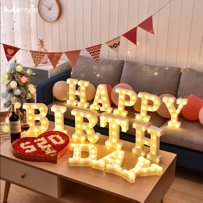 DIY Letter Symbol Sign Heart Lighting Plastic Vintage LED Lights For Valentine's Day Wedding Marriage Party Holiday Decorations
DIY Letter Symbol Sign Heart Lighting Plastic Vintage LED Lights For Valentine's Day Wedding Marriage Party Holiday Decorations