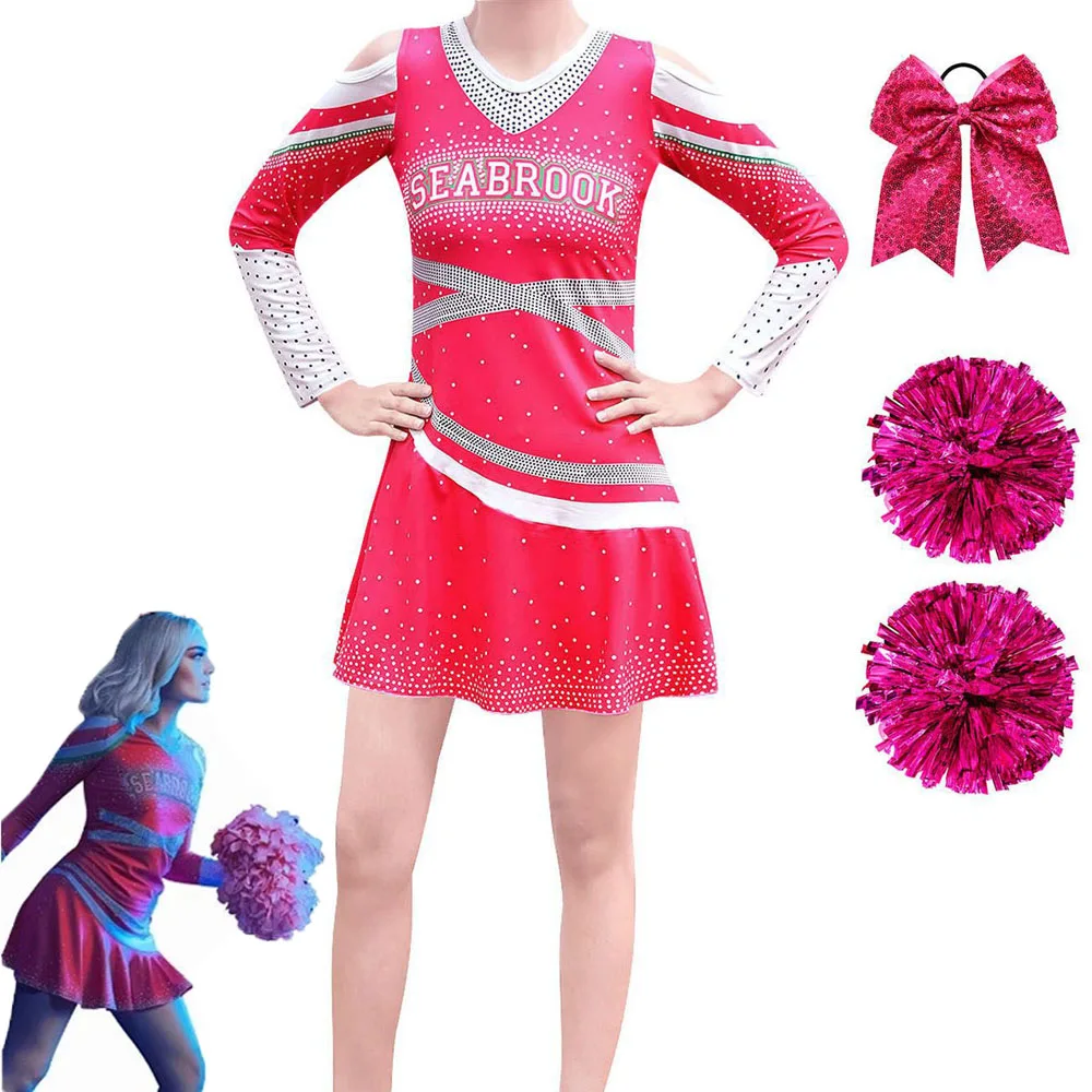 Disney Zombies 3 Addison Dresses Carnival Summer New Children Cheerleader Princess Dress Birthday Party Costume Kids Prom Gowns
Disney Zombies 3 Addison Dresses Carnival Summer New Children Cheerleader Princess Dress Birthday Party Costume Kids Prom Gowns