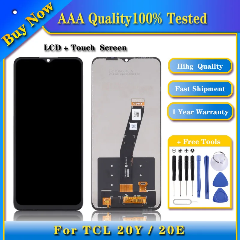 

100% Tested TFT LCD Screen for TCL 20Y / 20E with Digitizer Full Assembly